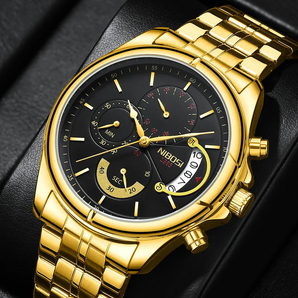 NIBOSI 2522 — Chrono Luxe Men's Watch
