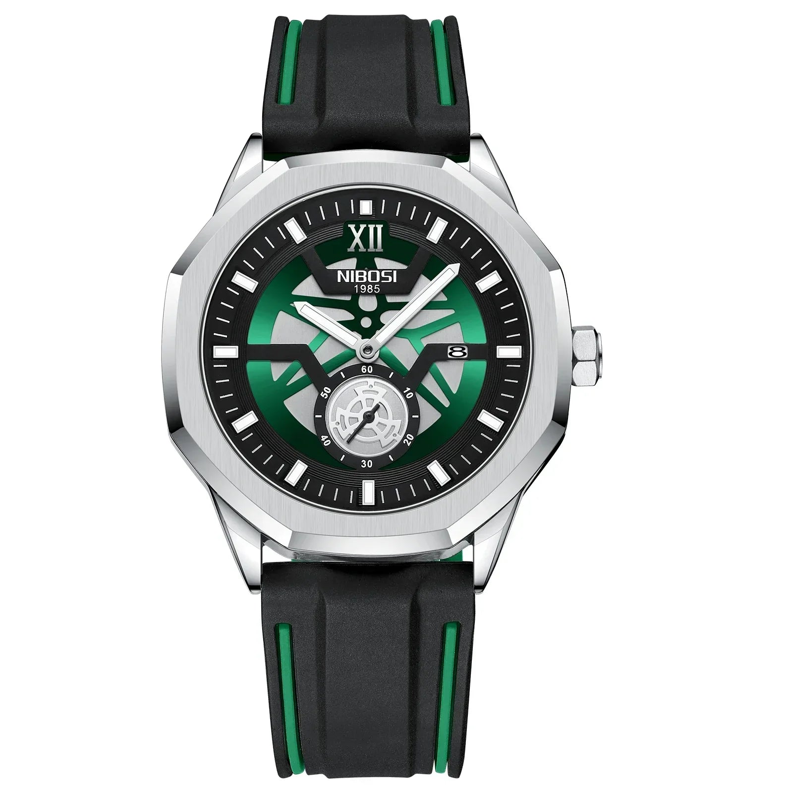NIBOSI 2518 — Steel Mesh Sport 43MM Watch