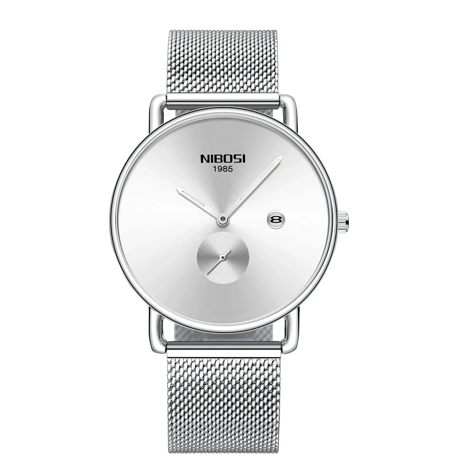 NIBOSI 2365 — Minimalist Mesh Quartz Watch