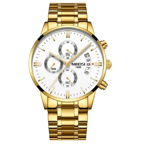 NIBOSI 2309 — Luxury Quartz Chronograph Waterproof Watch