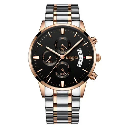 NIBOSI 2309 — Luxury Quartz Chronograph Waterproof Watch