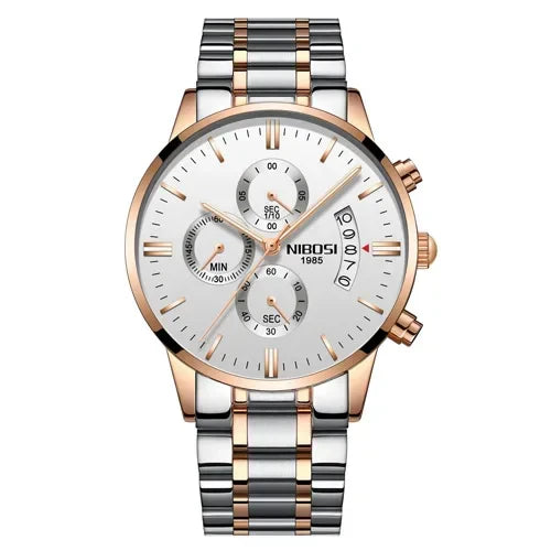 NIBOSI 2309 — Luxury Quartz Chronograph Waterproof Watch