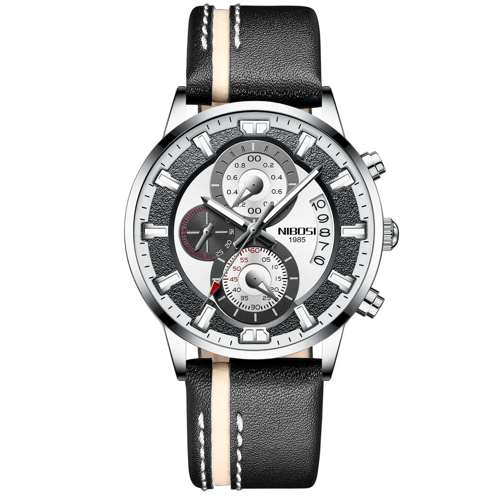 NIBOSI 2382 — Sport Chronograph Waterproof Watch