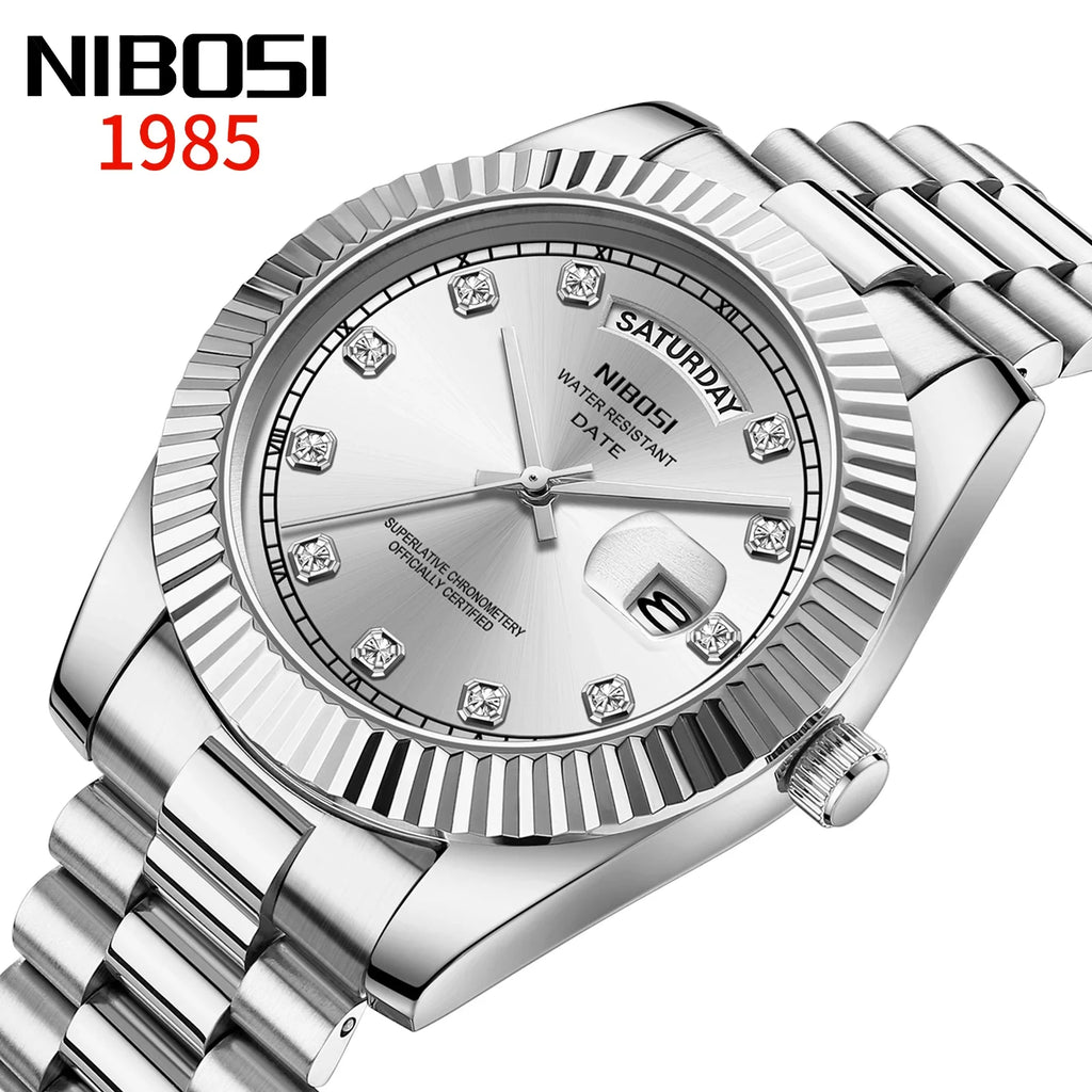 NIBOSI 2627 — Diamond Scale Quartz Watch