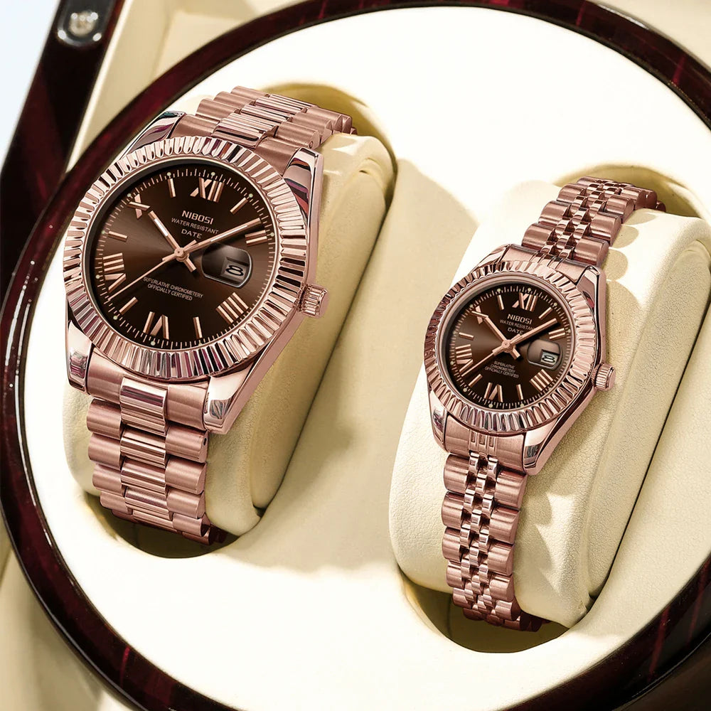 NIBOSI 2678 — Classic Couple Watches