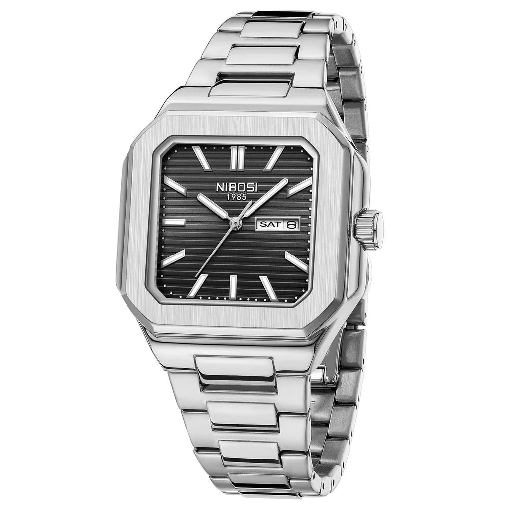 NIBOSI 2690 — Retro Square Quartz Watch