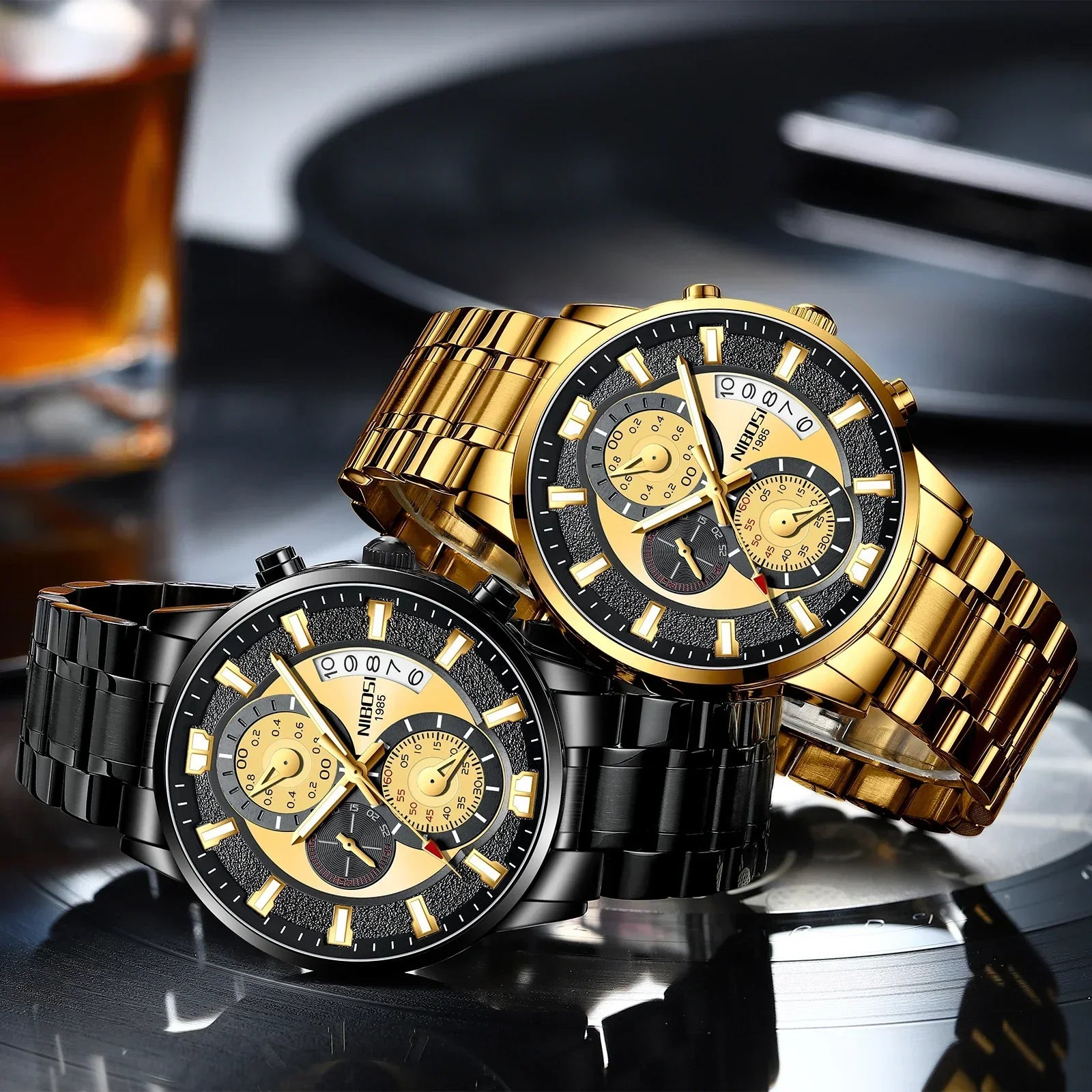 NIBOSI 2382 — Sport Chronograph Waterproof Watch