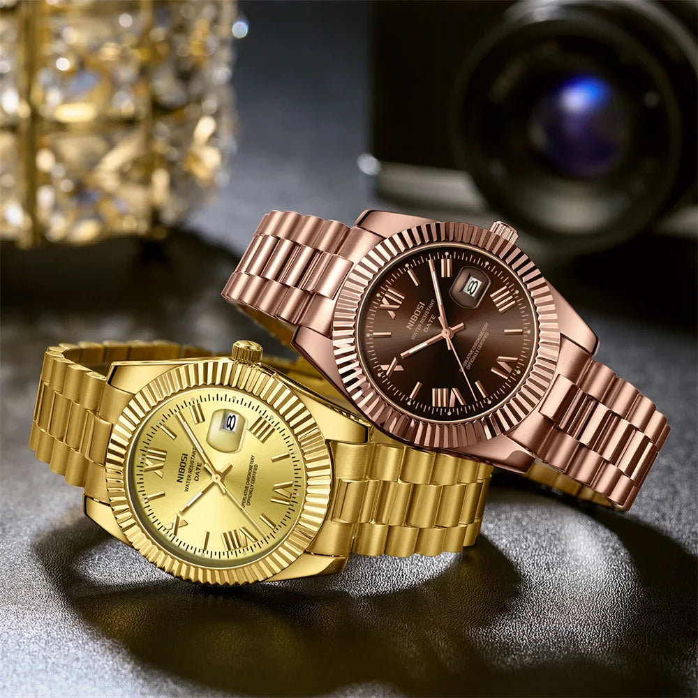 NIBOSI 2678 — Classic Couple Watches
