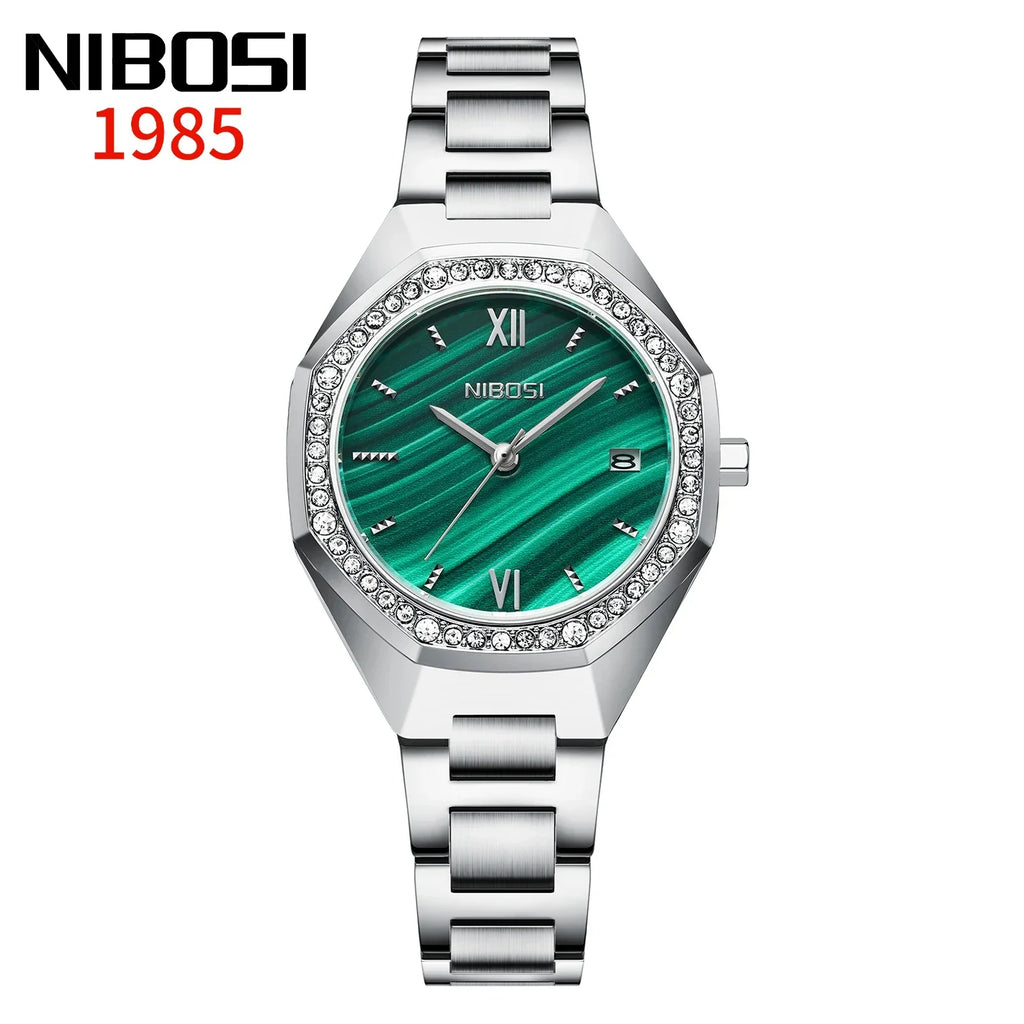 NIBOSI 2621 — Radiant Crystal Women's Watch