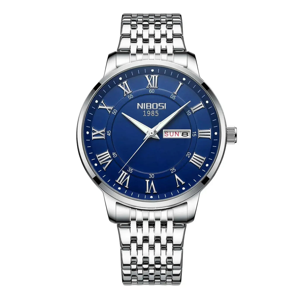 NIBOSI 2569 — Classic Roman Day-Date Watch