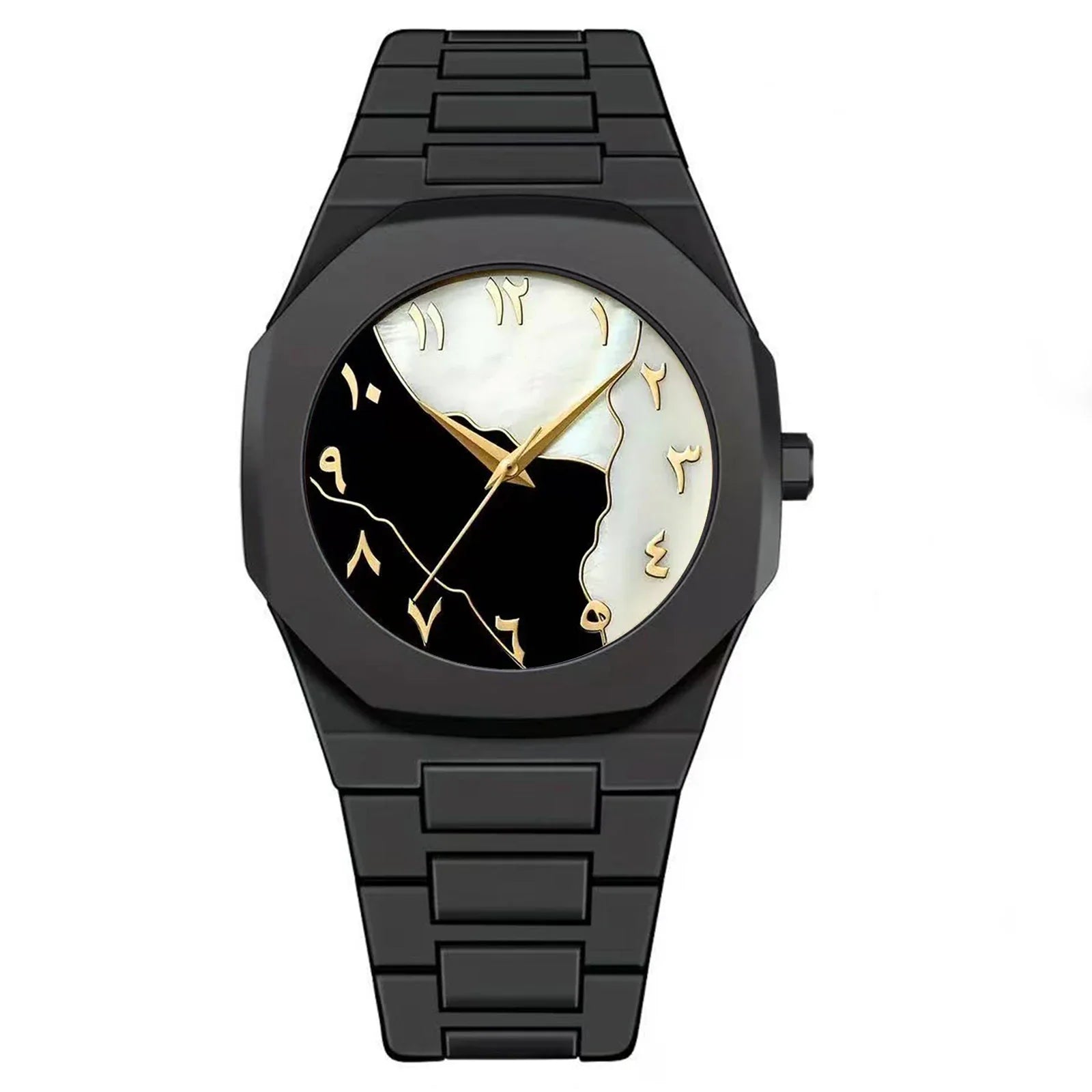 NIBOSI 2707 — Abstract Dial Black Watch
