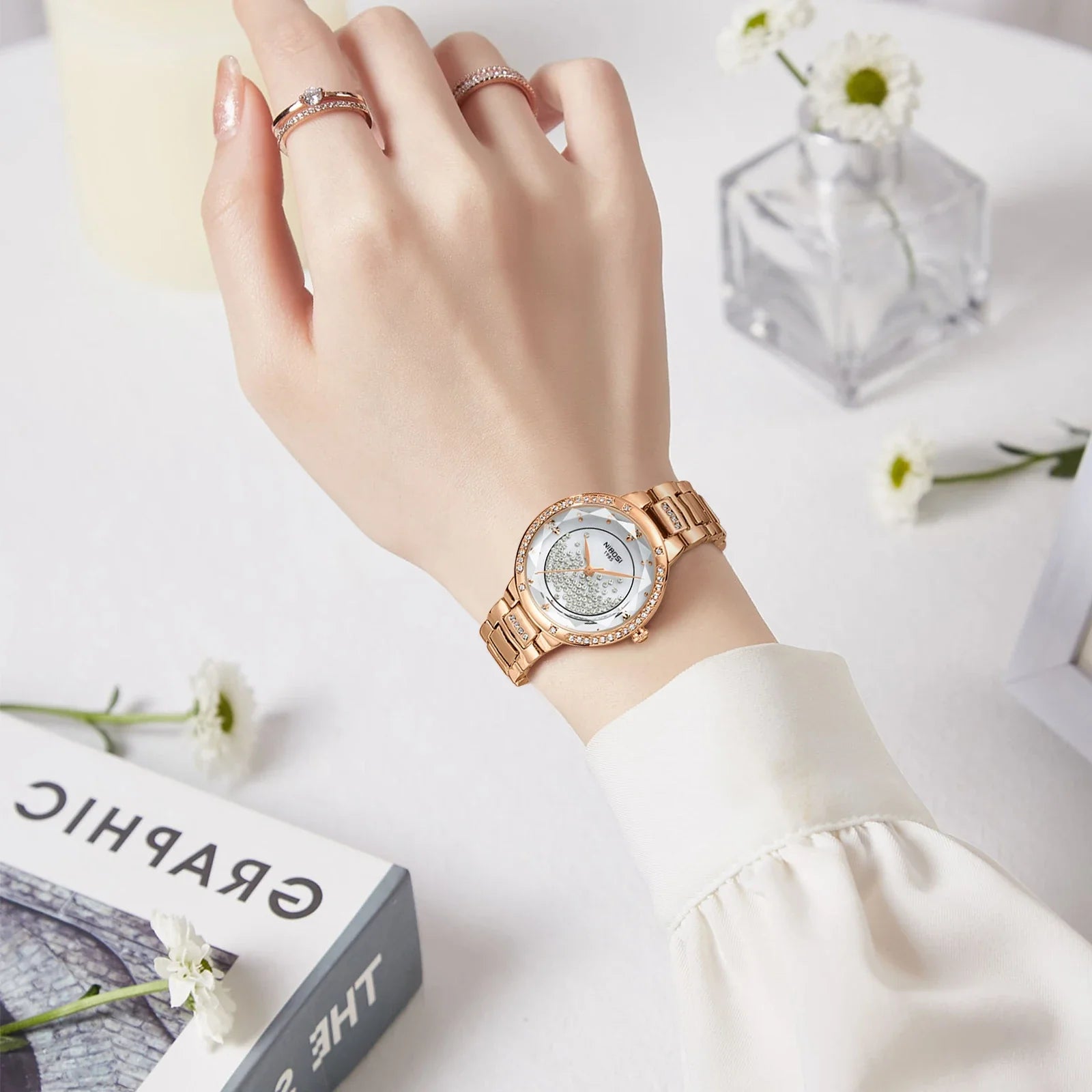 NIBOSI 2687 — Crystal Sky Women's Watch