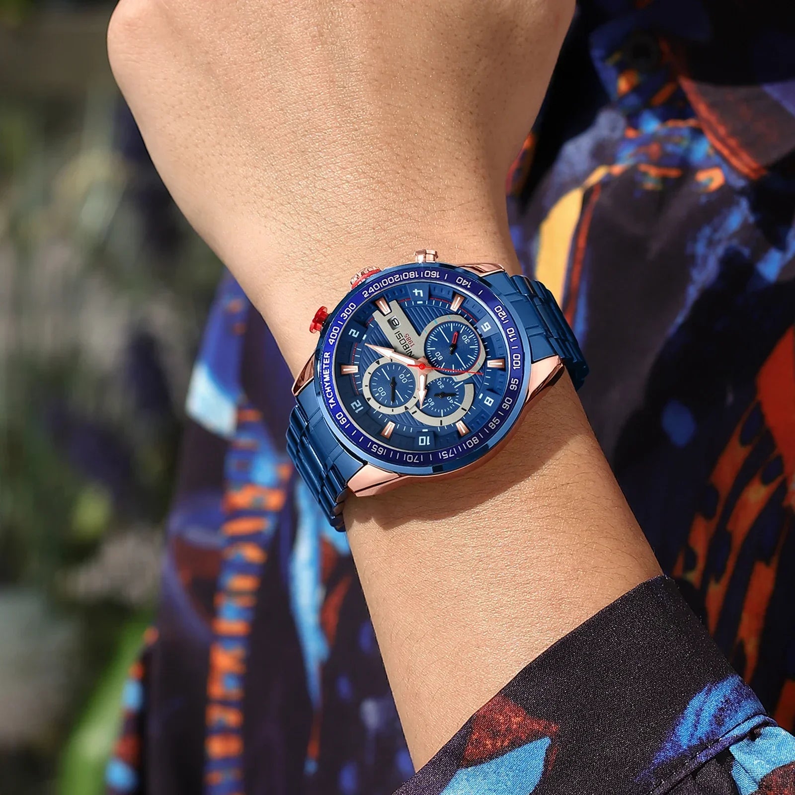 NIBOSI 2606 — Redline Racing Chronograph