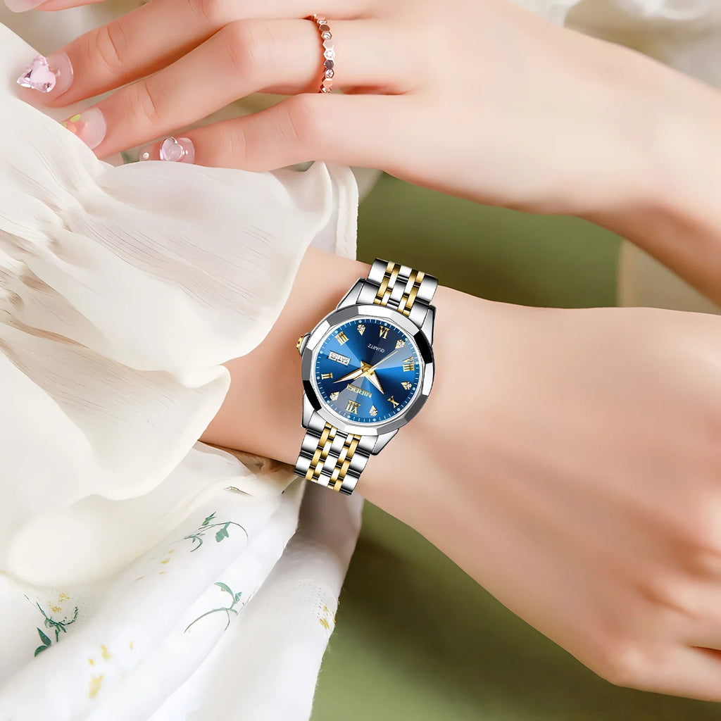 NIBOSI 2618 — Crystal Lumière Watch
