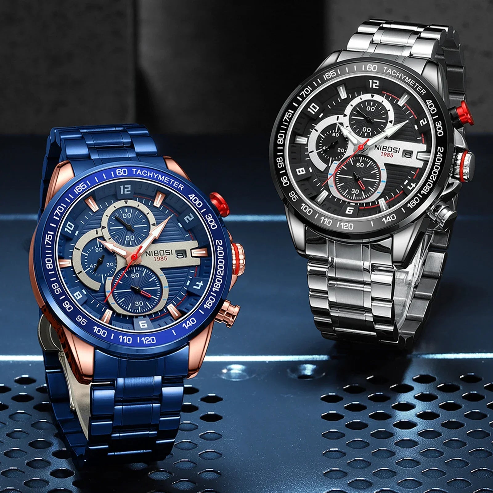NIBOSI 2606 — Redline Racing Chronograph