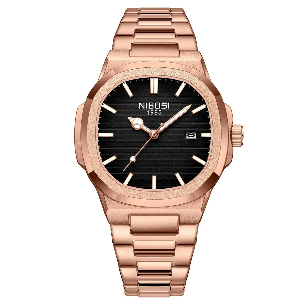 NIBOSI 2632 — Waterproof Stainless Steel Watch