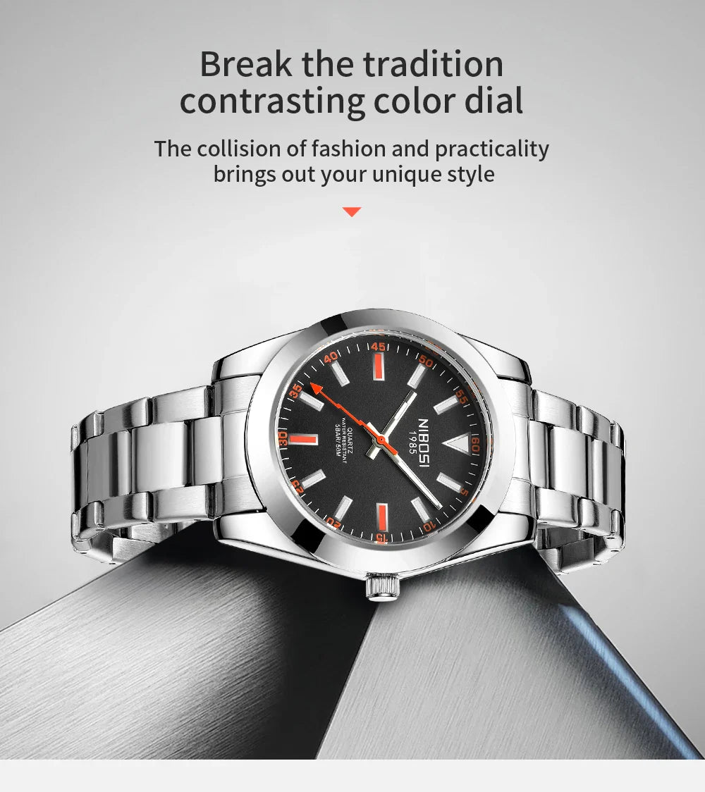 NIBOSI 2699 — Metroline Classic Men's Watch