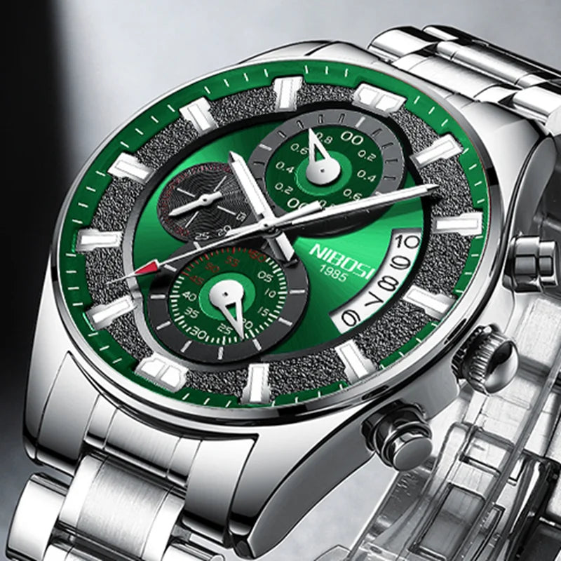 NIBOSI 2382 — Sport Chronograph Waterproof Watch