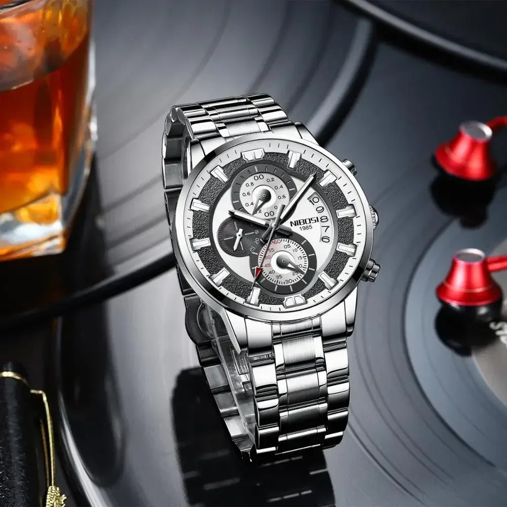 NIBOSI 2382 — Sport Chronograph Waterproof Watch