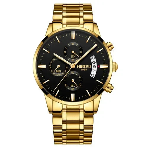 NIBOSI 2309 — Luxury Quartz Chronograph Waterproof Watch
