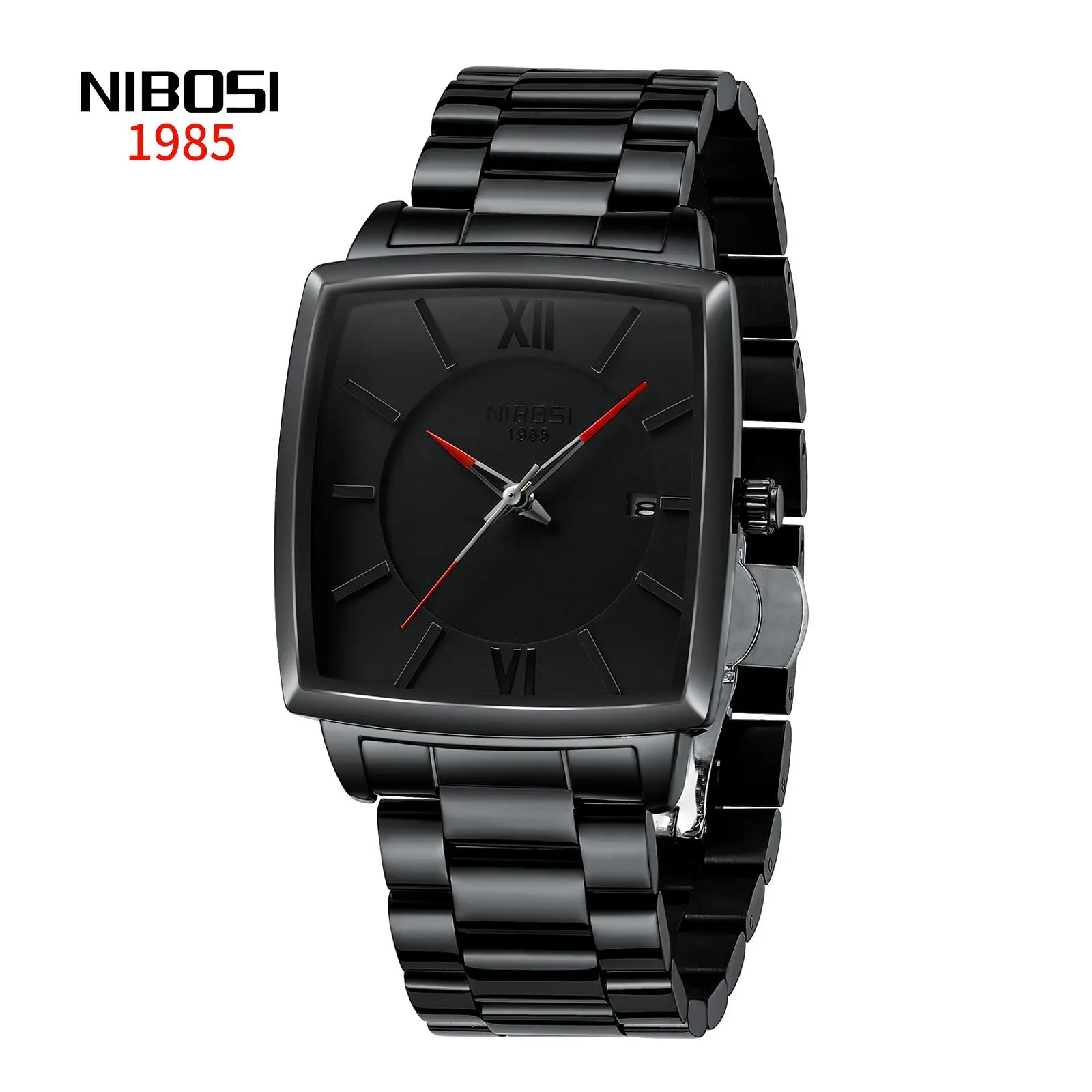 NIBOSI 2601 — Obsidian Square Men's Watch