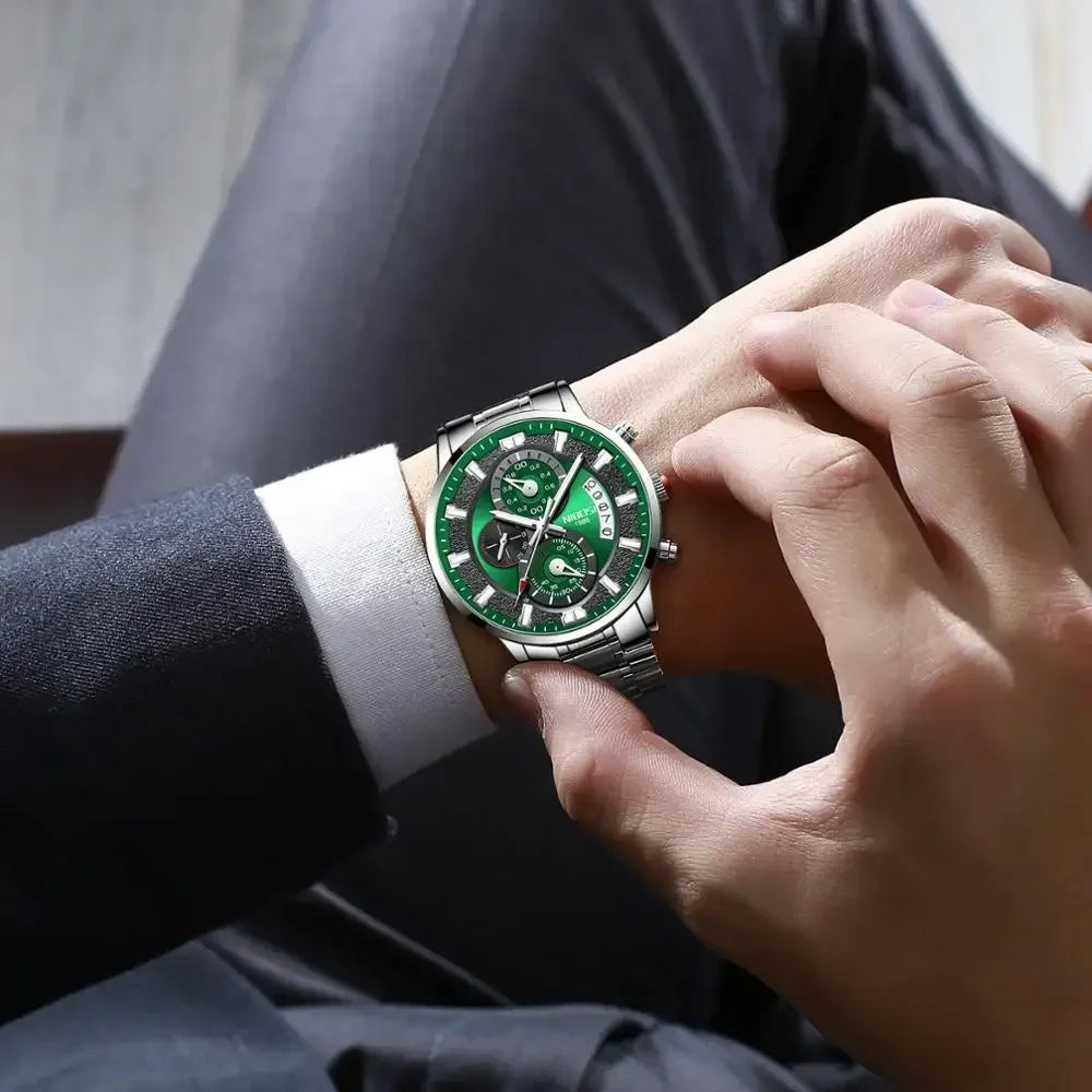 NIBOSI 2382 — Sport Chronograph Waterproof Watch