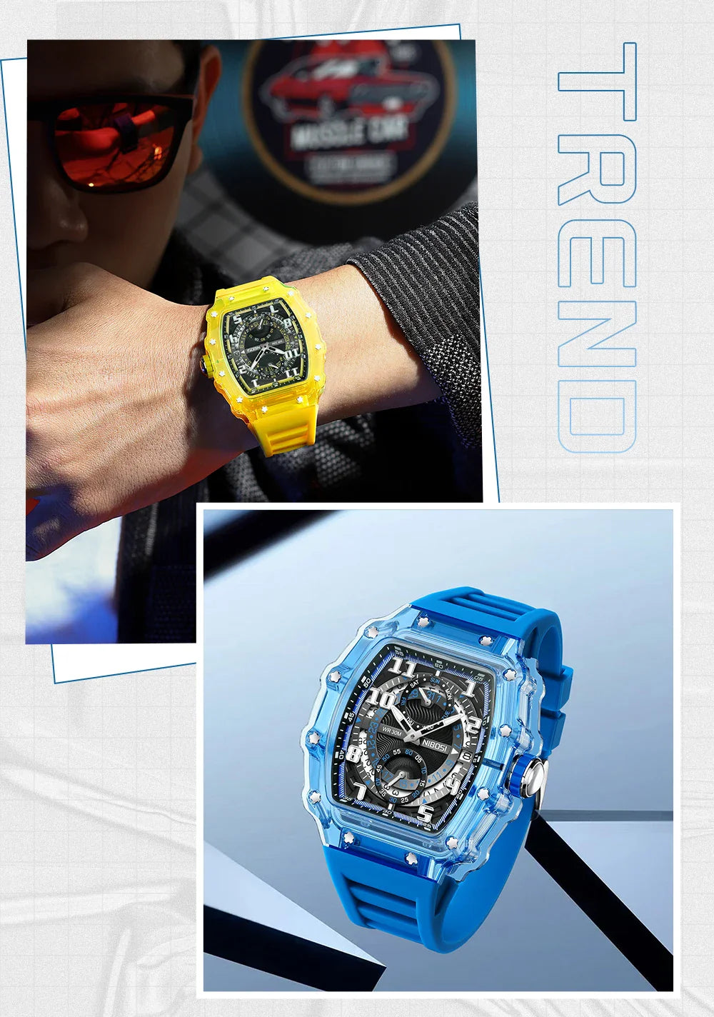 NIBOSI 2703 — Shockforce Sport Watch