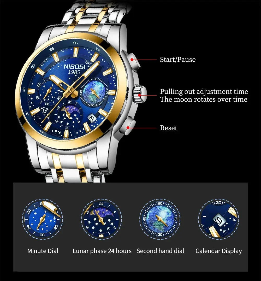 NIBOSI 2651 — Celestial Master Watch