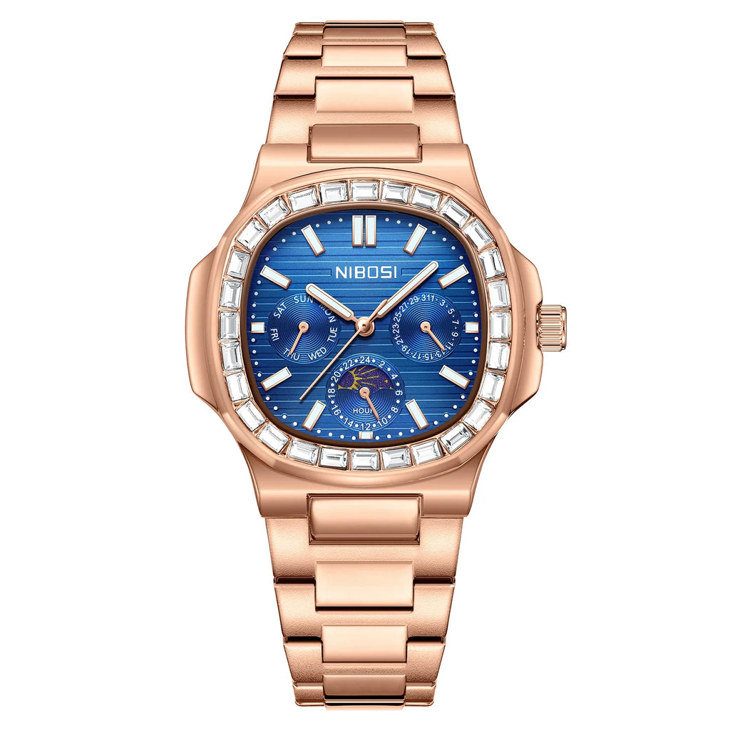 NIBOSI 2698 — Executive Moonphase Watch