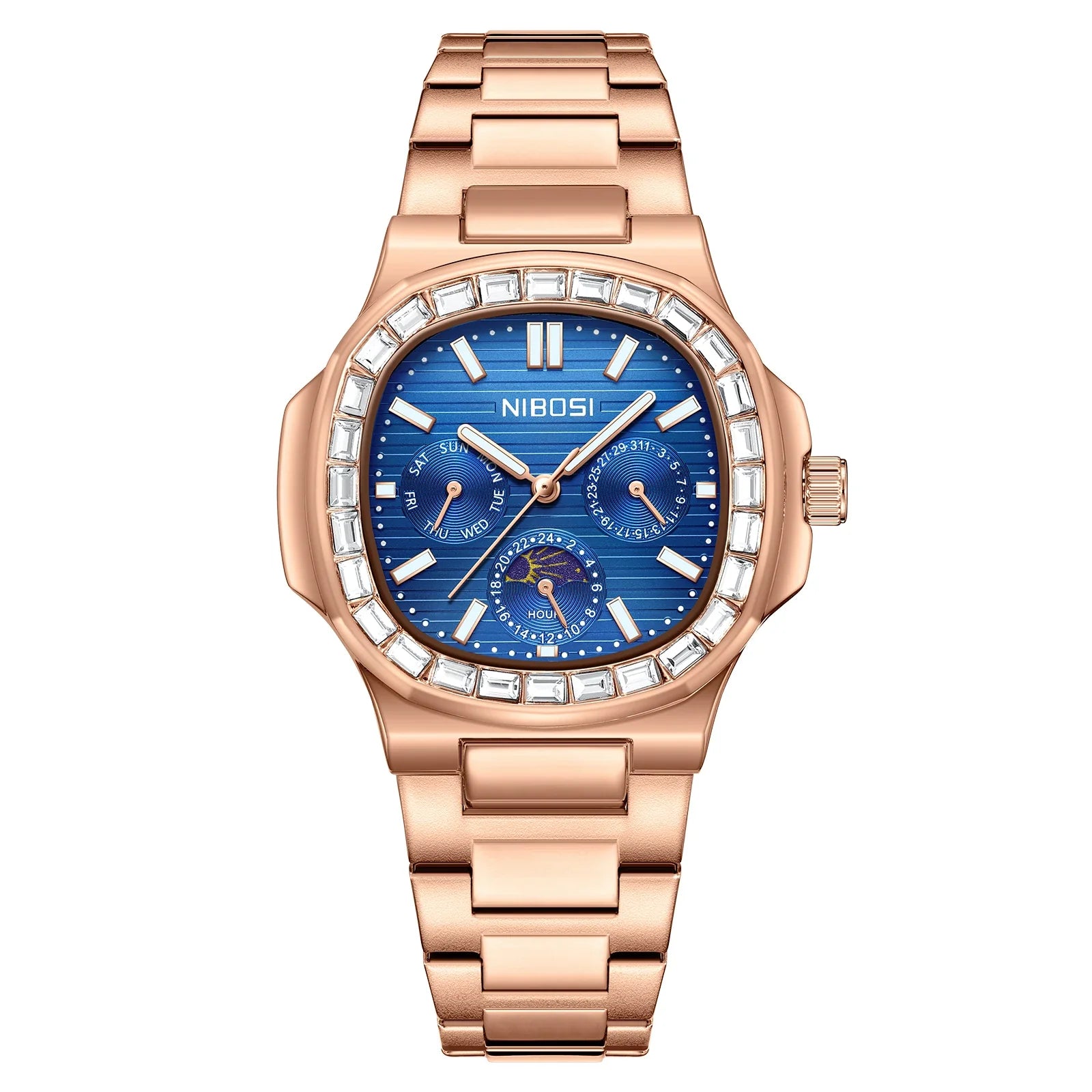 NIBOSI 2698 — Executive Moonphase Watch