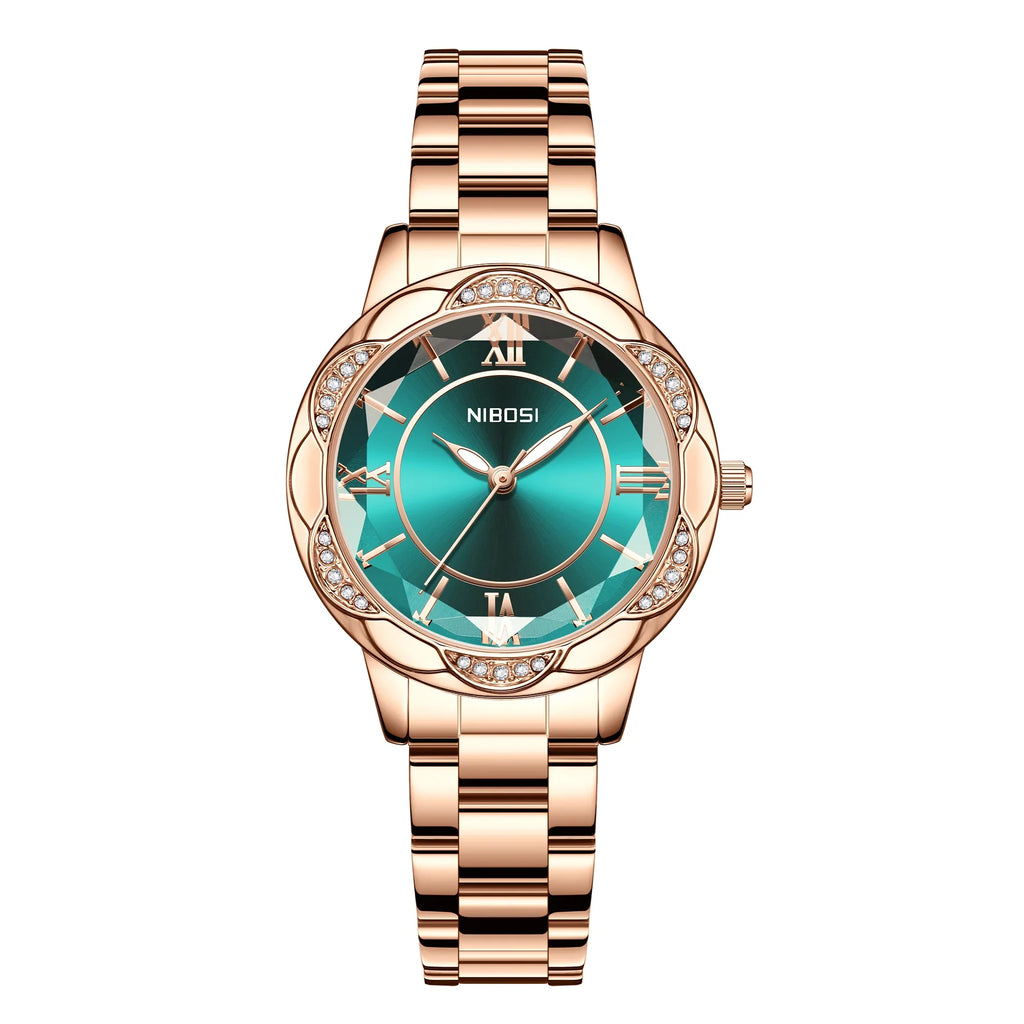 NIBOSI 2672 — Crystal Bloom Women's Watch