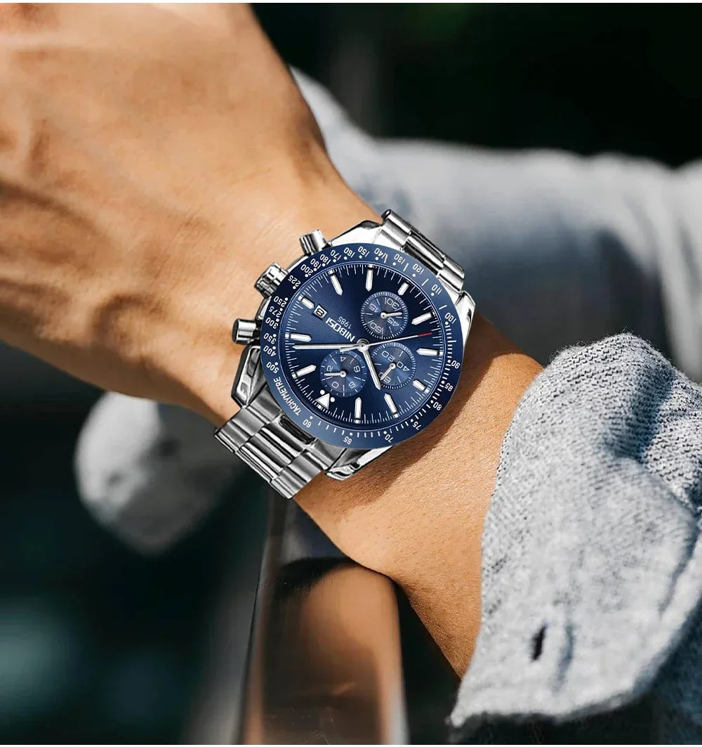 NIBOSI 2615 — Multifunctional Quartz Watch