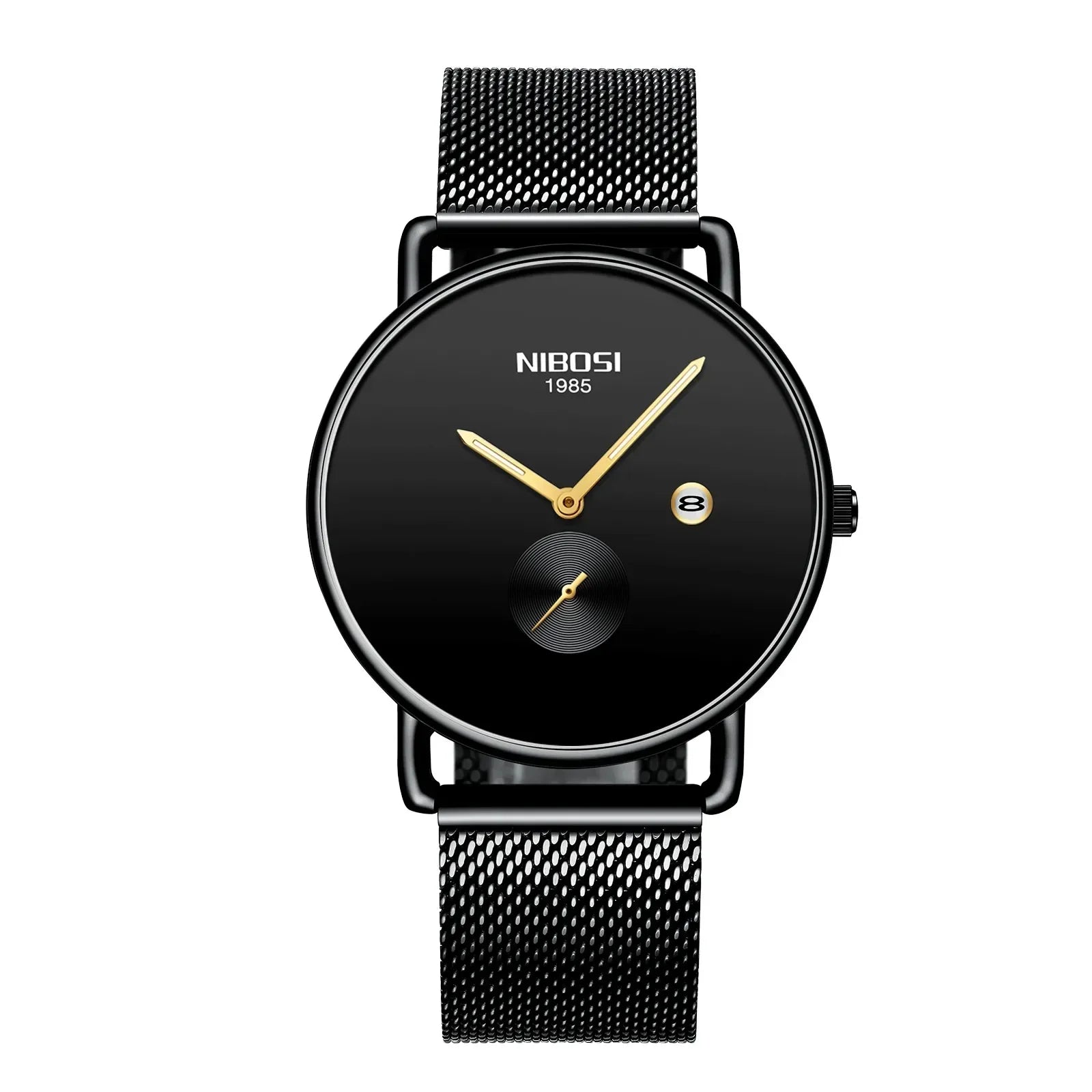 NIBOSI 2365 — Minimalist Mesh Quartz Watch