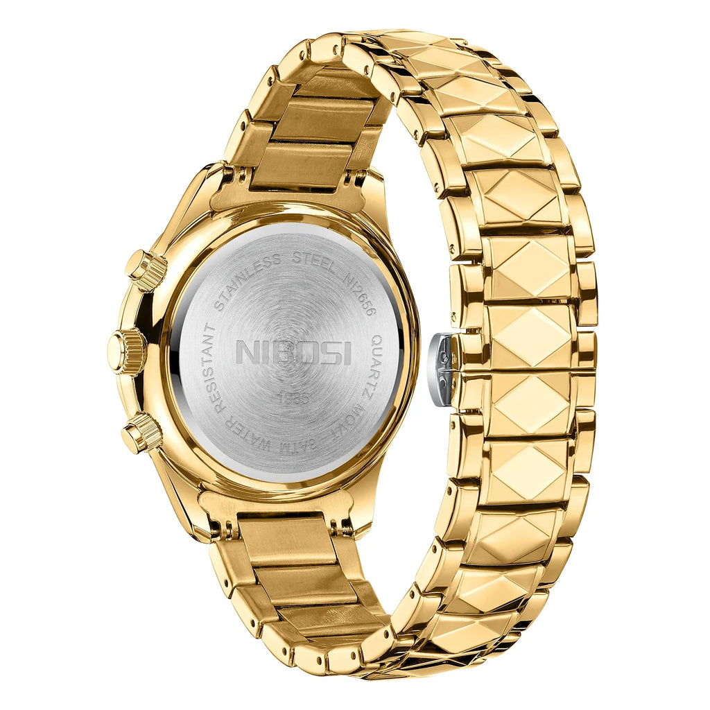 NIBOSI 2656 — Monarch Moonphase Quartz Watch