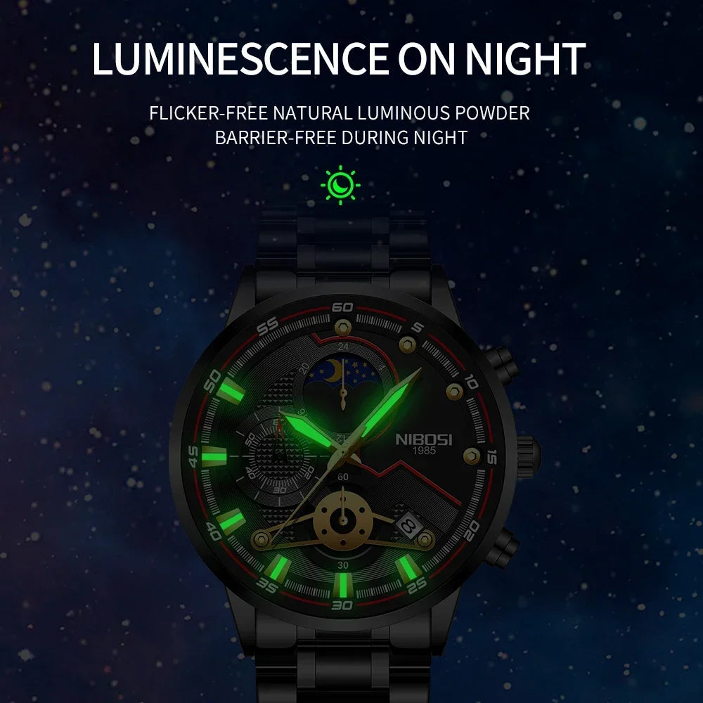 NIBOSI 2503 — Iron Sentinel Watch