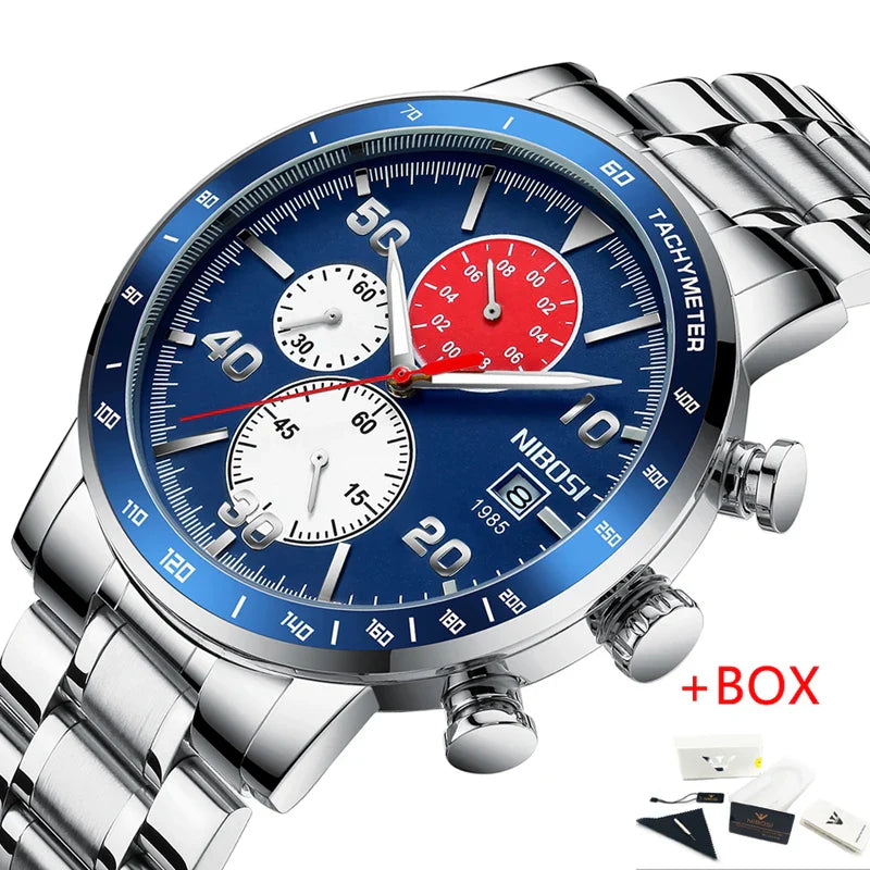NIBOSI 2380 — Sapphire Chronograph Men's Watch