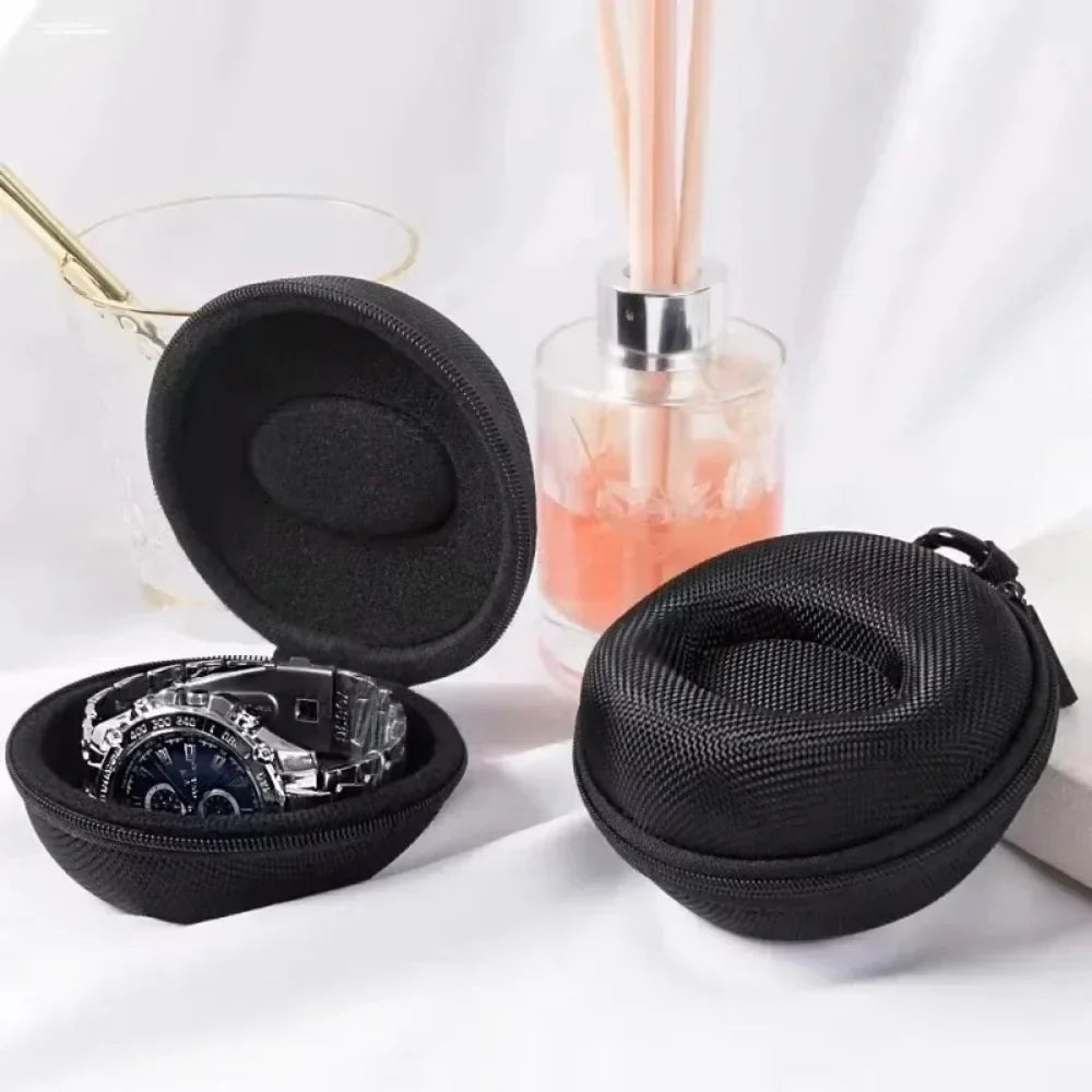 NIBOSI Round Watch Travel Case