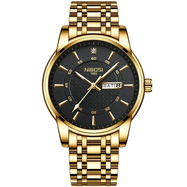NIBOSI 2381 — Timeless Minimalist Steel Watch