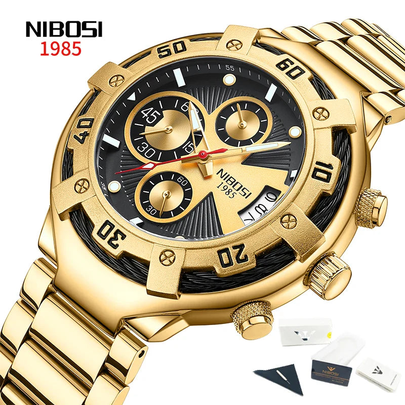 NIBOSI 2577 — Ironcore Chronograph
