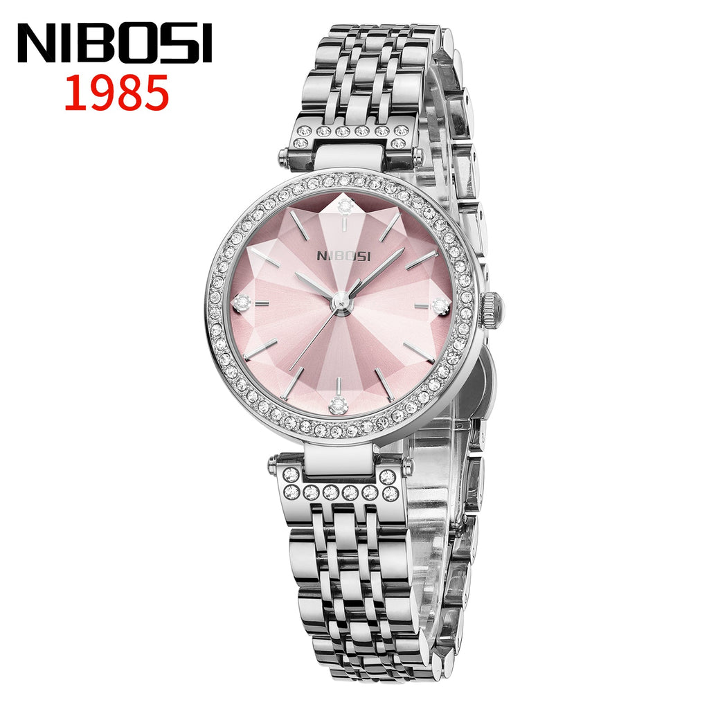 NIBOSI 2622 — Elegant Zircon Women's Quartz Watch