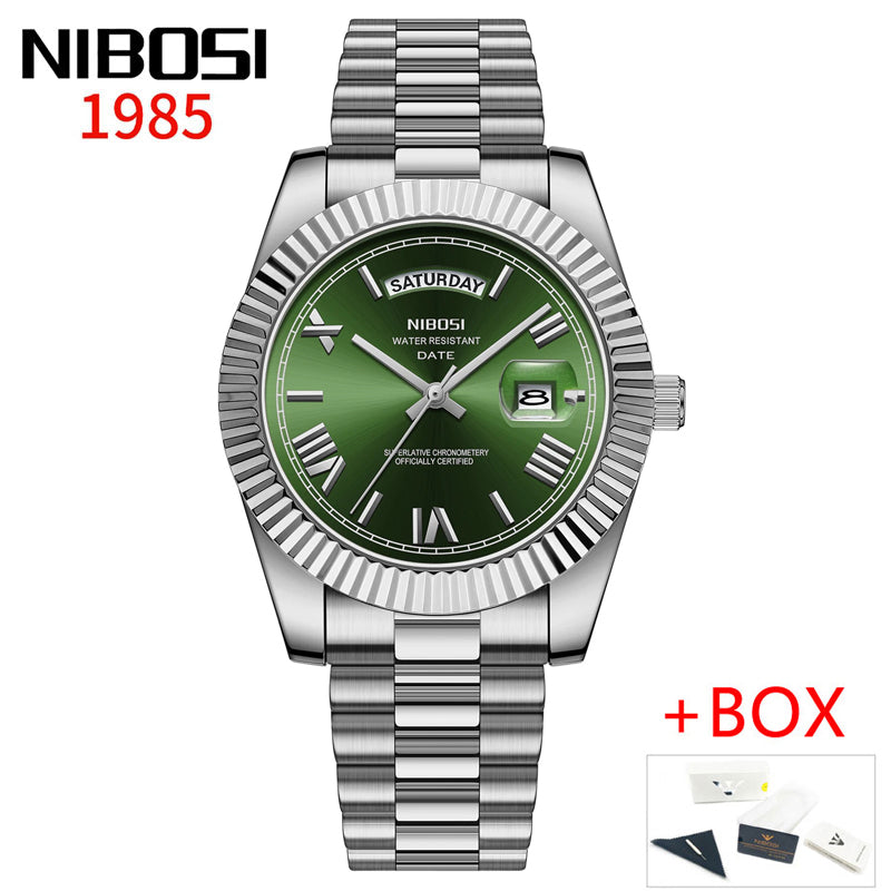 NIBOSI 2627 — Diamond Scale Quartz Watch